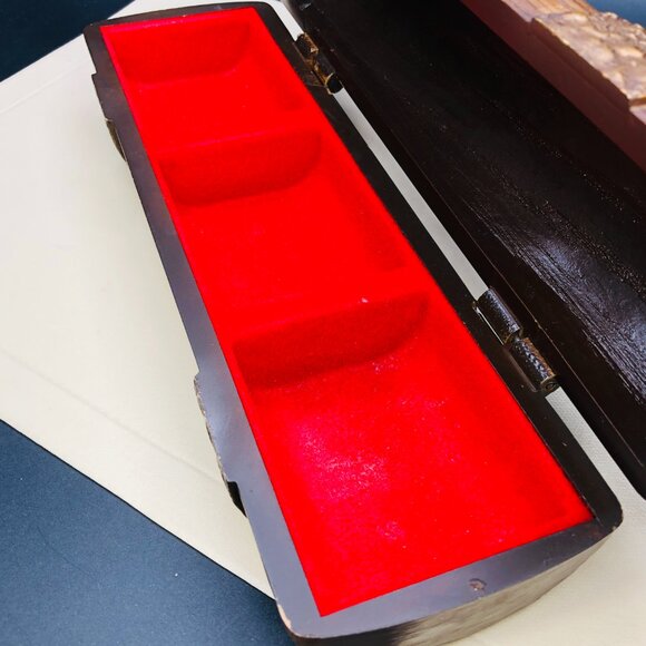 Vintage 70s AVON Excalibur Master Organizer Pirate Treasure Chest Jewelry Box - Picture 4 of 13